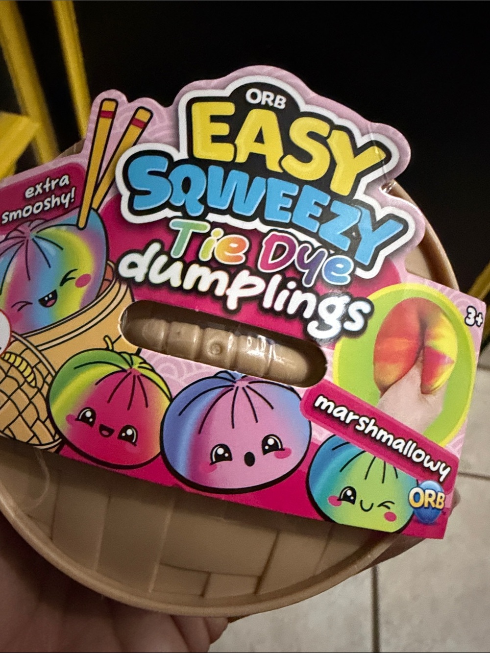 ORB Easy Squeezy Tie Dye Dumplings - Marshmallowy Pink/Blue/Green